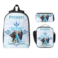 Axyaa Frozen Elsa Princess Backpack Set with Lunch Box and Pencil Box