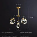 Axyaa Crystal Chandelier Pendant Lamp for Living Room Dining
