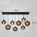 Axyaa Glass Pendant Light Chandelier for Living Room Dining Room