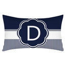 Axyaa Blue Stripe Pillowcase 30X50 for Sofa Chair Decor