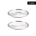 Axyaa Stainless Steel Round bone Spitting Dish Fruit Meat Tableware