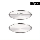 Axyaa Stainless Steel Round bone Spitting Dish Fruit Meat Tableware