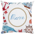 Axyaa Ocean Starfish Shell Cushion Cover - Soft Pillowcase for Living Room Sofa