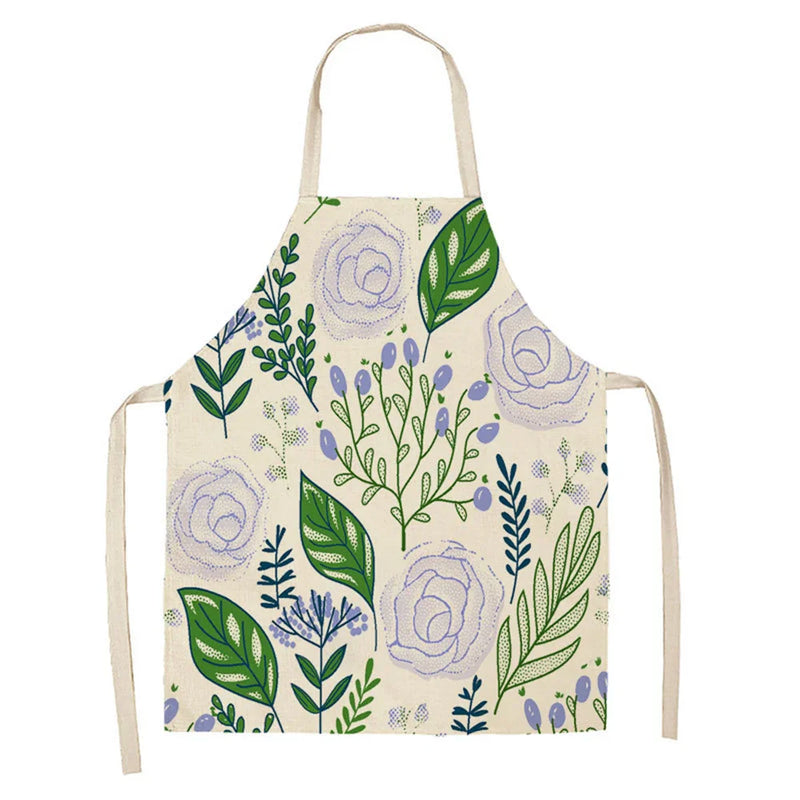 Axyaa Green Plant Style Apron for Adults and Kids