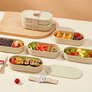 Axyaa Double Layer Plastic Lunch Box with Sealed Lid