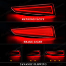 Axyaa Rear Bumper Reflector Lights with Dynamic Turn Signal for Lexus RX350 RX450h