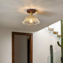 Axyaa Modern Nordic Clear Glass LED Ceiling Lamp for Home Decor