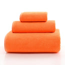 Axyaa Coral Fleece Towel Set - 3-Piece Thick & Enlarged Square Bath Towels