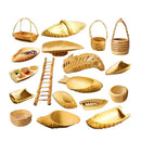 Axya Bamboo Root Basket Tray for Creative Cuisine and Snacks