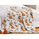 Axyaa Cozy Flannel Blanket for Sofa Bed Travel Camping Office - Living Room Decor