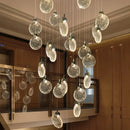 Axyaa Crystal Chandeliers: Modern LED Ceiling Hanging Lights for Living Room