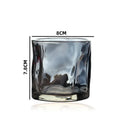 Axyaa Glass Mug: Glacier Wine Whiskey Coffee Cup, Irregular Shape Drinkware
