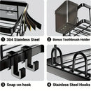 Axyaa Stainless Steel Triangle Double Layer Shelf - Space Saving Bathroom Kitchen Corner Storage