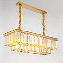 Axyaa Luxury Gold Black Iron Chandelier with Crystal Shades