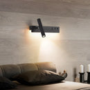 Axyaa Nordic LED Wall Lamp with USB Charging, Adjustable Angle, and Switch
