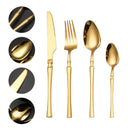 Axyaa 16-Piece Stainless Steel Tableware Set for Restaurants, Hotels, and Homes