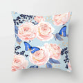 Axyaa Flower Butterfly Pattern Decorative Pillowcase for Home Sofa.