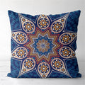 Axyaa Tan Chen Pattern Flower Cushion Cover for Home Decor