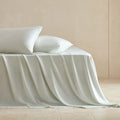 Axyaa Mulberry Silk Flat Bed Sheet – Ultra Soft Luxury Top Sheets Bed Linen