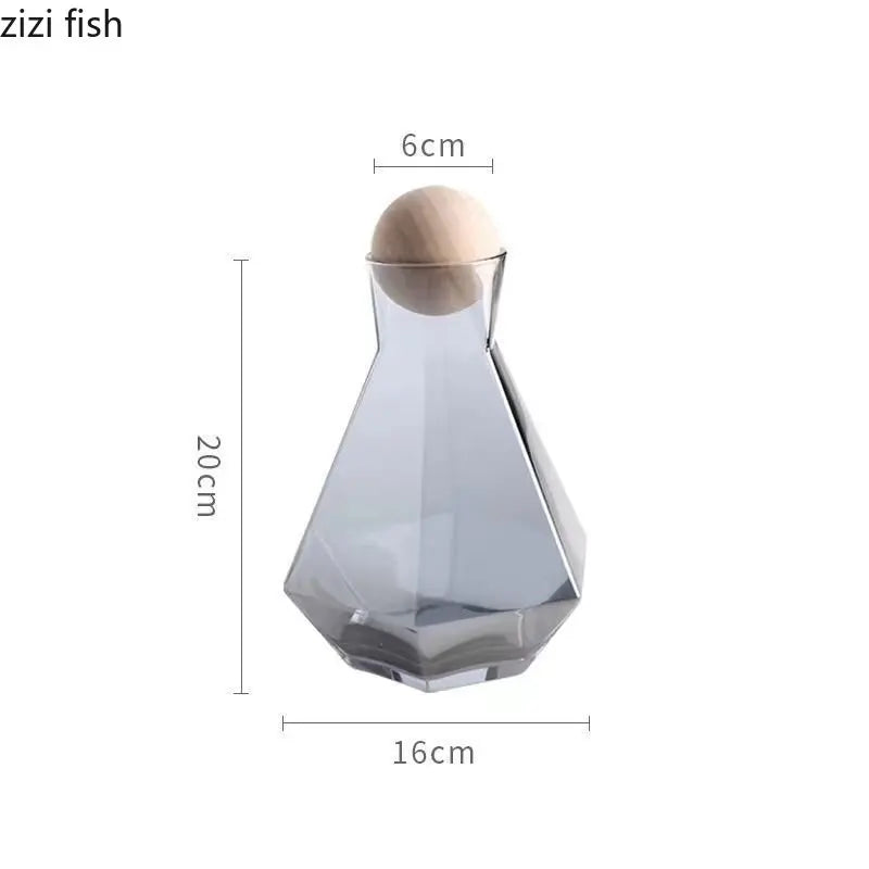 Axya Glass Juice Cups Water Bottle Set Home Drinkware Cool White Kettle