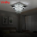 Axyaa Crystal LED Ceiling Chandelier for Modern Home Decor Lighting