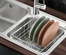 Axya Stainless Steel Kitchen Dish Shelf with Adjustable Drainage Rack