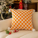 Axyaa Christmas Plaid Jacquard Pillow Cover - 45x45cm