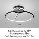 Axyaa Modern LED Ceiling Light for Bedroom and Living Room Eye Protection Warm Dimmable Lamp