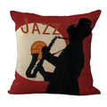 Axyaa Elegant Woman Red Wine Linen Cushion Cover for Home & Car Decor