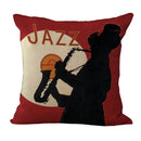 Axyaa Elegant Woman Red Wine Linen Cushion Cover for Home & Car Decor
