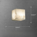 Axyaa Marble Alabaster Ceiling Lamp: Modern, Simple, All-Copper for Living Room, Bedroom, Study, Dining Room