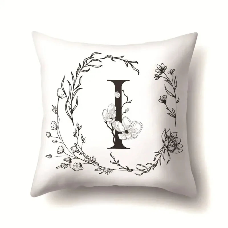 Nordic Style Letter Wreath Pillow Cover by Axyaa - Home Decor Essential
