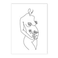 Minimalist Axyaa Mother and Child Wall Art Print for Home Decor