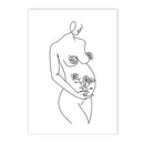 Minimalist Axyaa Mother and Child Wall Art Print for Home Decor