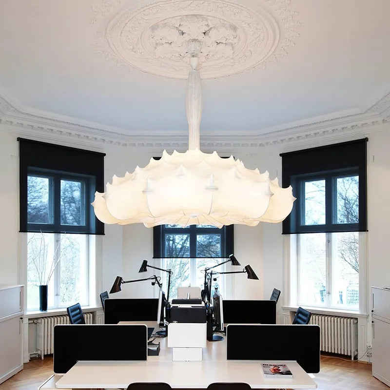 Axyaa Nordic Silk Chandelier Light for Home Decor in Living Room Bedroom Dining Loft