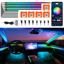 Axyaa 18-in-1 Car Ambient Lights - RGB 64 Colors, APP Control