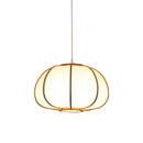Axyaa Bamboo Pendant Lamp: Zen Tea Room Hanging Light for Home Decor.