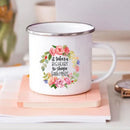 Axyaa Teacher Gift Enamel Mug - Creative Coffee Cup for School and Home