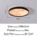 Axyaa Moon LED Ceiling Lamp: Modern Bedroom Lighting Fixture for Home Decor