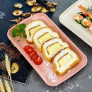 Axyaa Plastic Food Storage Tray Fruit Plates Snack Pan Kitchen Organizer