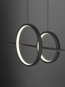Axyaa Nordic LED Ring Chandelier for Dining Room and Bar Lighting