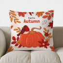 Autumn Vibes: Bird & Pumpkin Pillow Cover by Axyaa