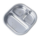 Axyaa Stainless Steel Divided Lunch Box 3/4 Compartment Container