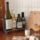 Axyaa Rectangular Mesh Desk Organizer: Large Capacity Cosmetic Storage Basket