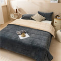 Axyaa Patchwork Blanket 2025: Milk Fleece & Flannel Velvet Bed Cover