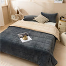 Axyaa Patchwork Blanket 2025: Milk Fleece & Flannel Velvet Bed Cover