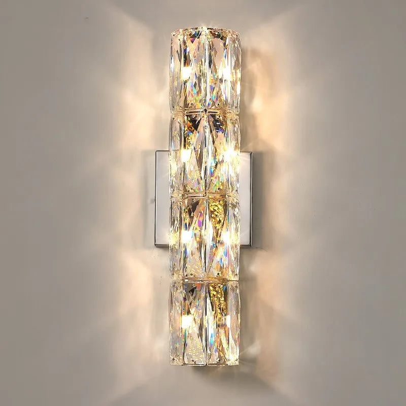 Axya Luxury Crystal Wall Lights for Living Room Bedroom Villa Decor