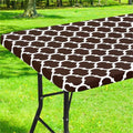 Axyaa Waterproof Elastic Fitted Table Cover for 4ft Tables - Indoor Outdoor