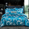 Axyaa Luxury Jacquard Bedding Set - European Style Satin Duvet Cover for Double Bed
