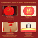Axyaa Red Lantern with Tassels: Chinese New Year E27 Pendant for Home Decor